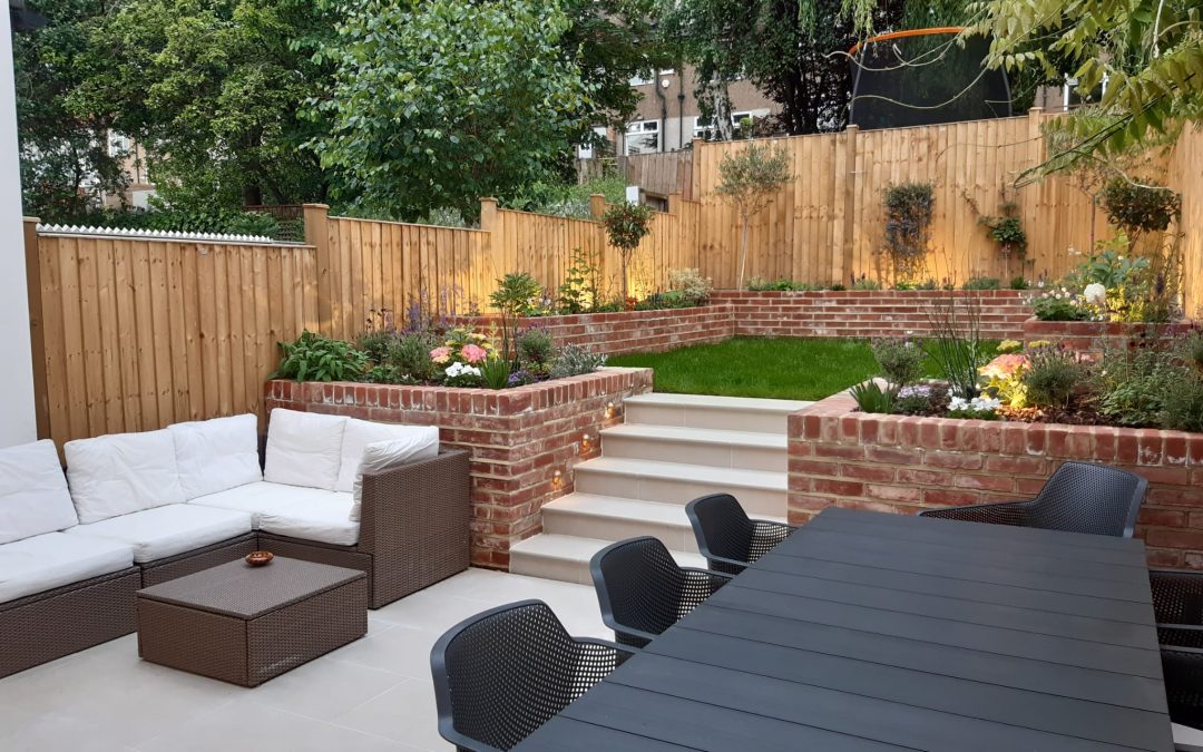 Terraced garden in Ally Pally