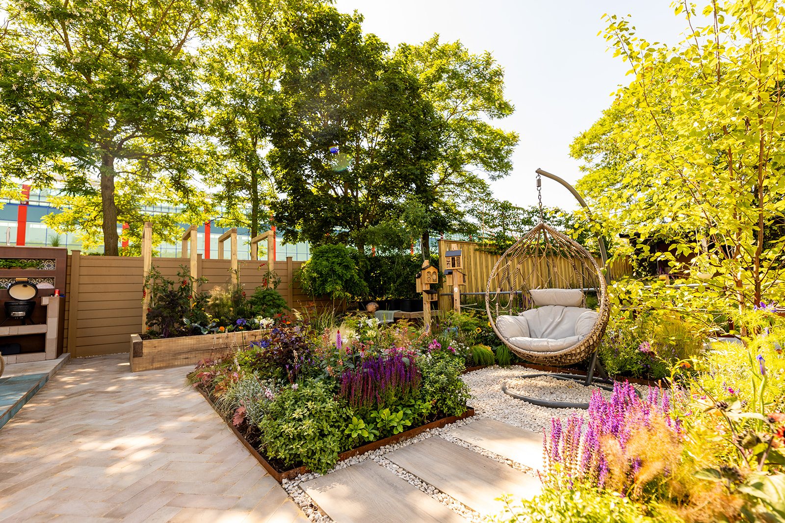 BBC Gardeners World Show garden, chic garden getaway